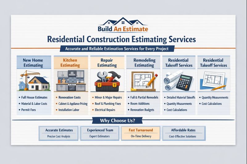 residential construction estimating services