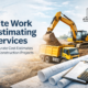 site work estimating services